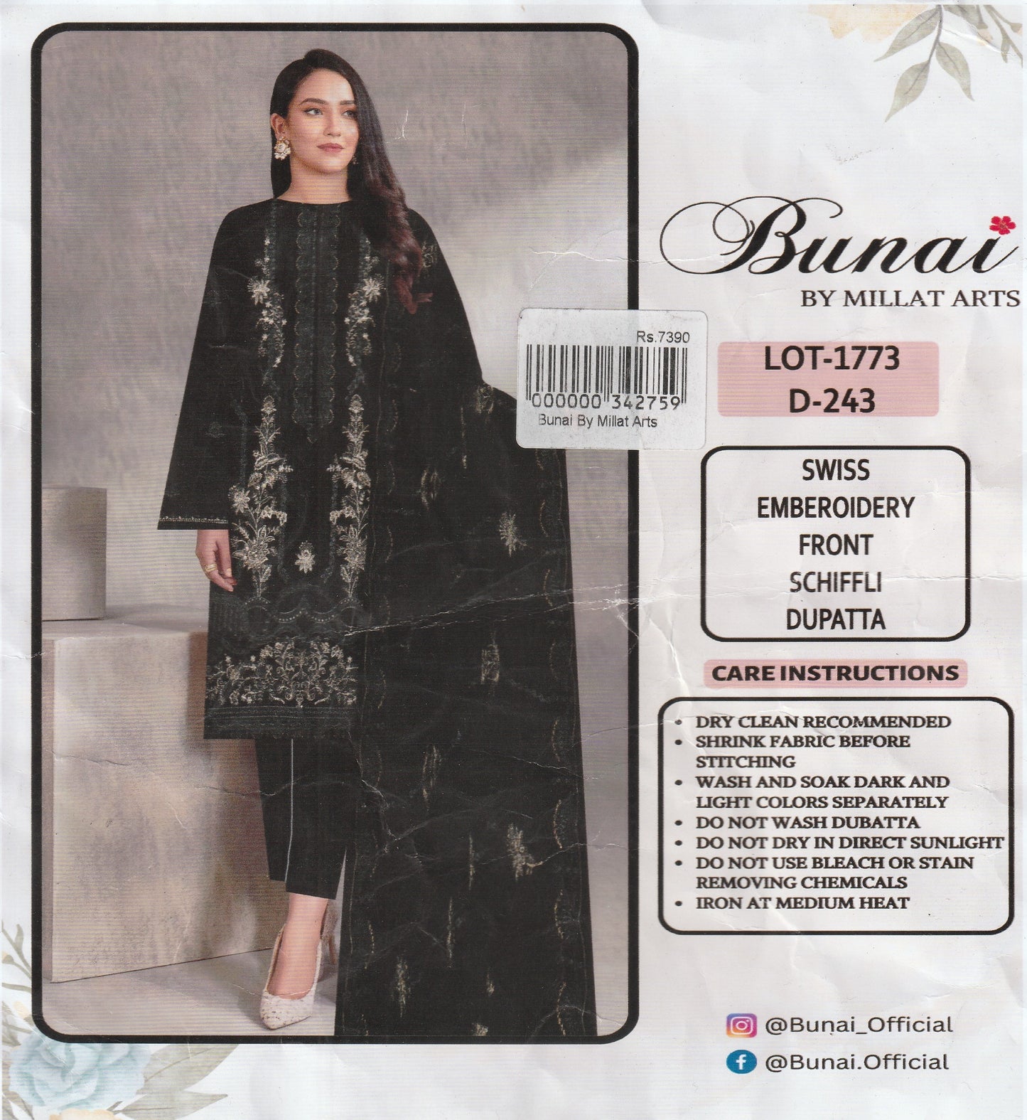 Bunai By Millat Arts - Embroidered Collection
