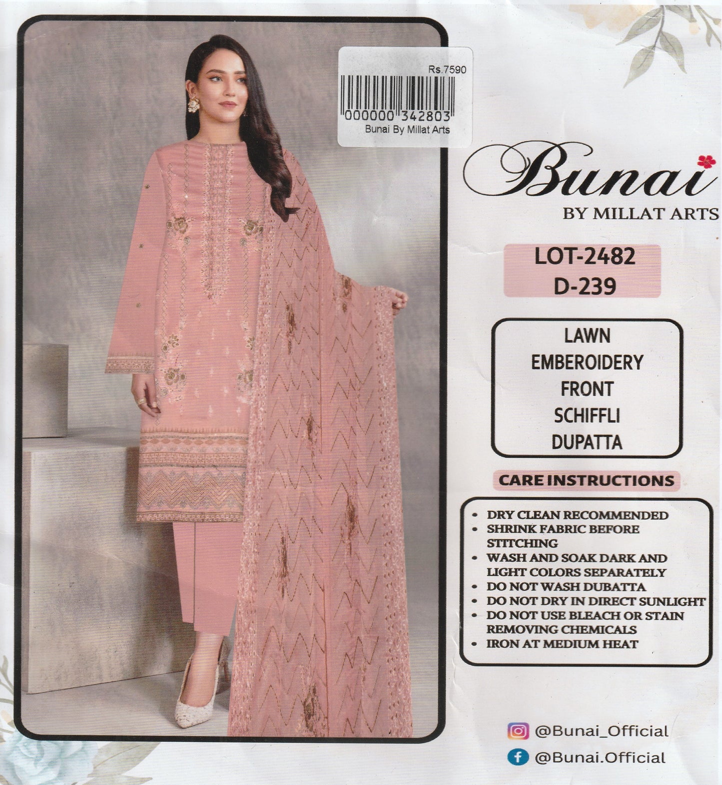 Bunai By Millat Arts - Embroidered Collection