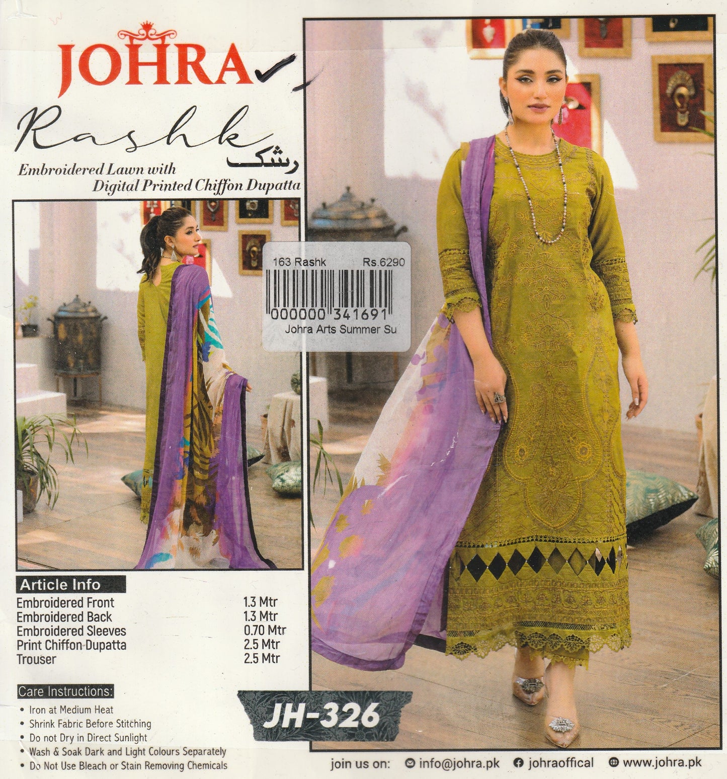 Johra - Embroidered Collection