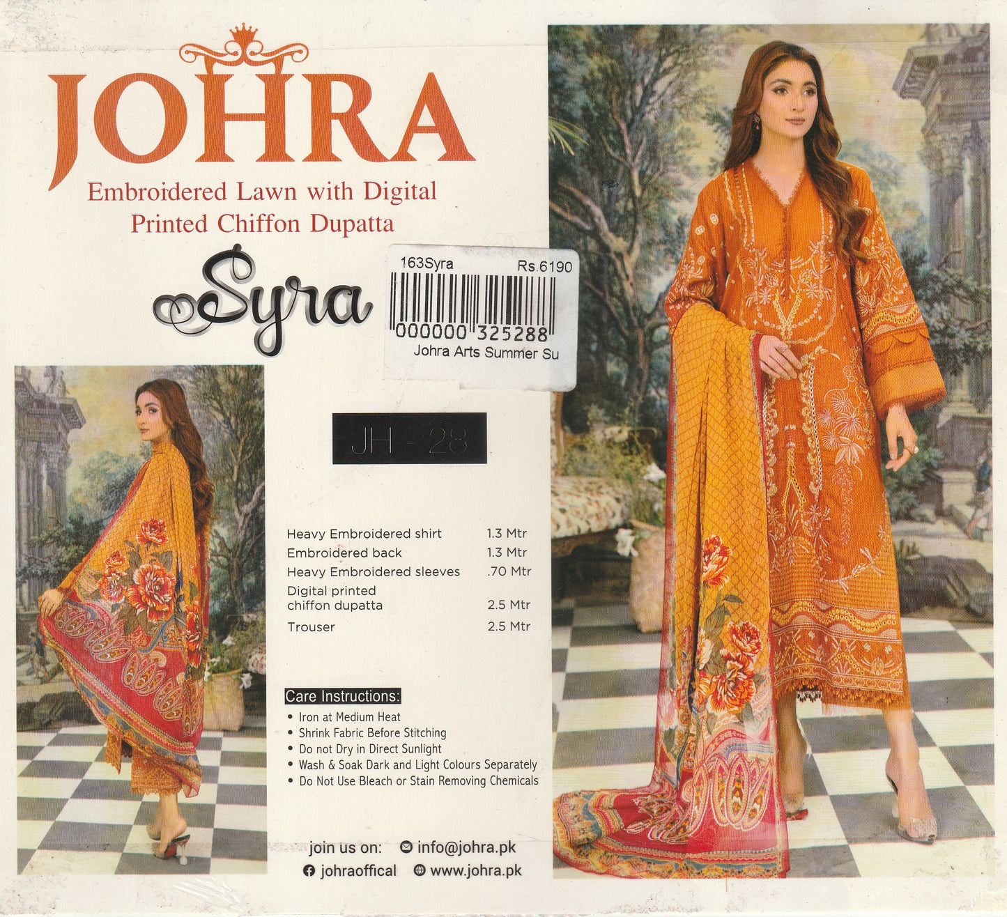 Johra - Embroidered Collection