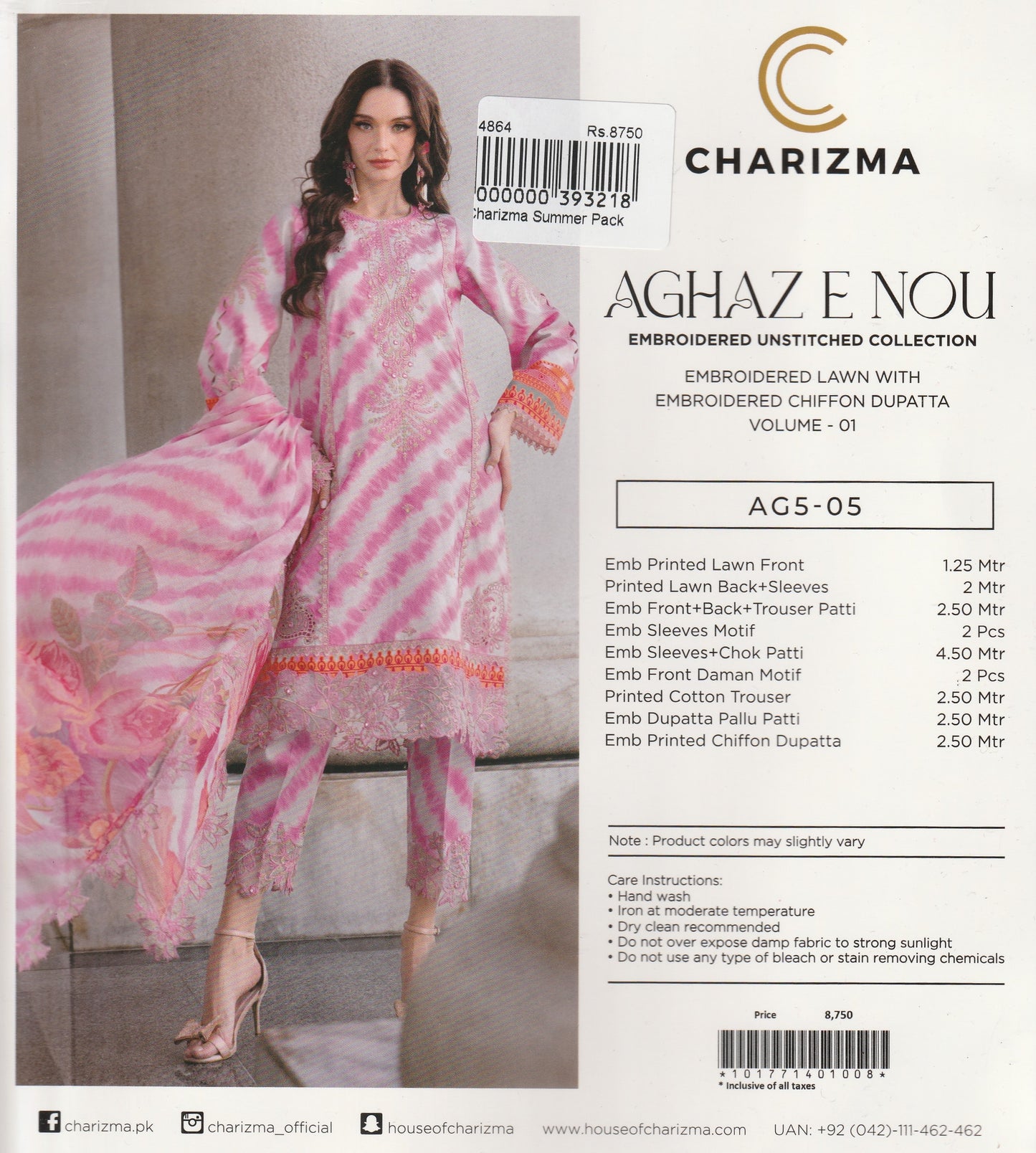 Aghaz e Nou By Charizma - Embroidered Collection