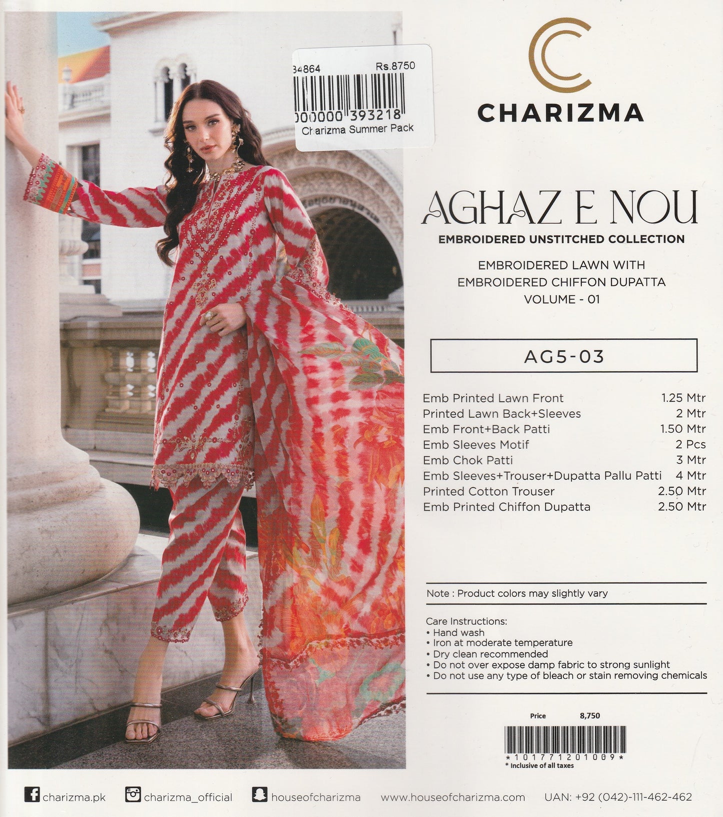 Aghaz e Nou By Charizma - Embroidered Collection