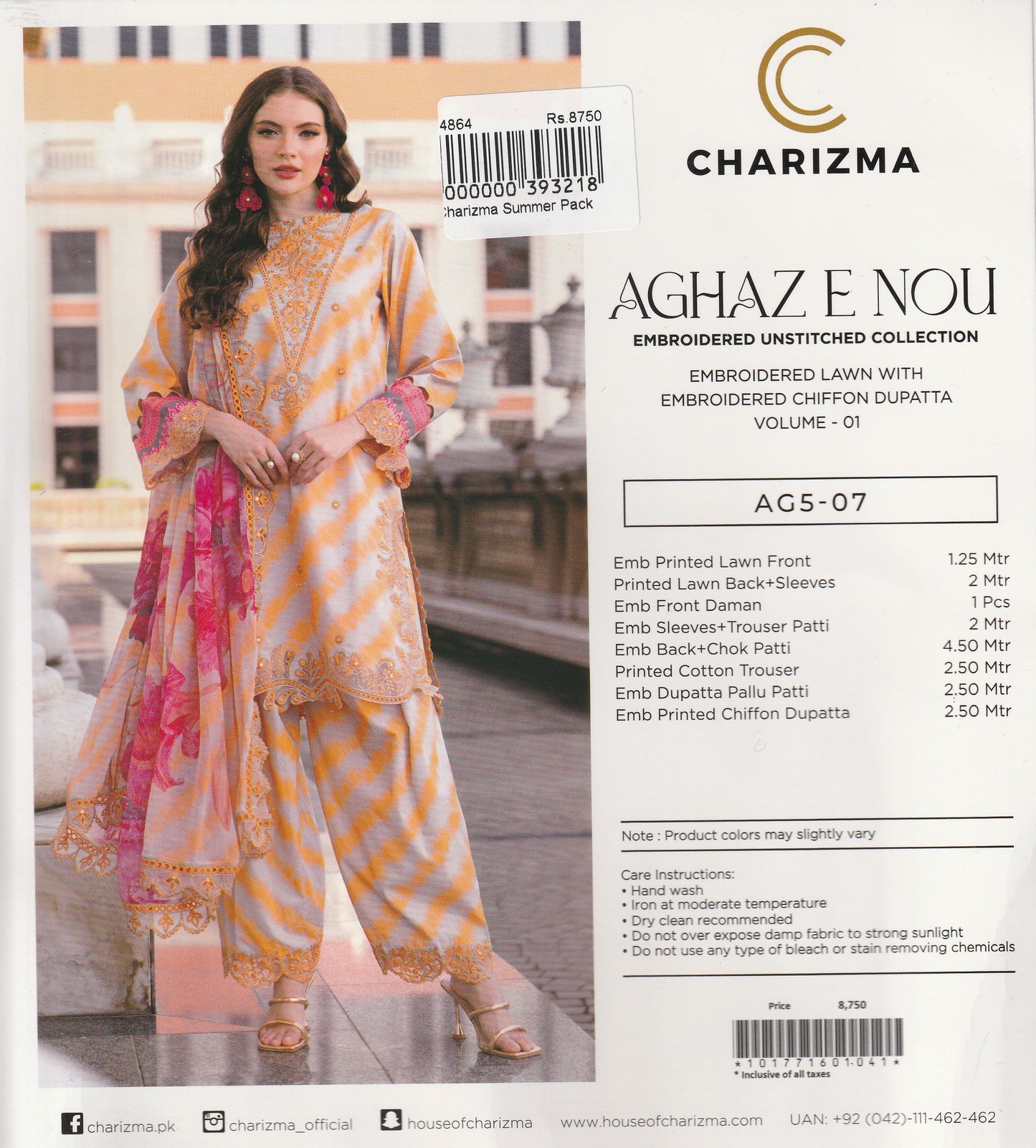Aghaz e Nou By Charizma - Embroidered Collection
