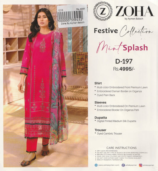 Zoha By Aymen Baloch - Festive Collection