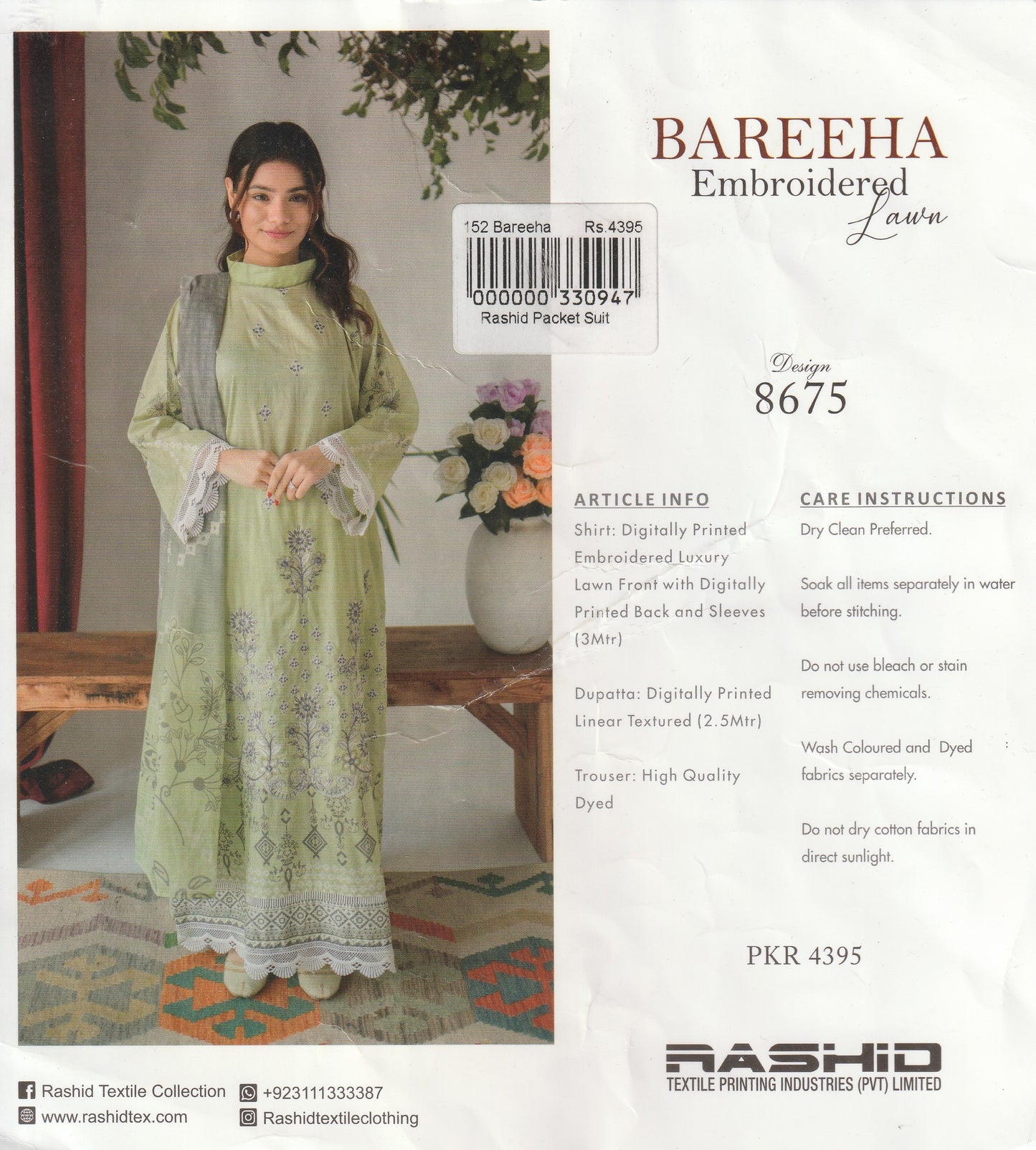 Bareeha - Embroidered Collection