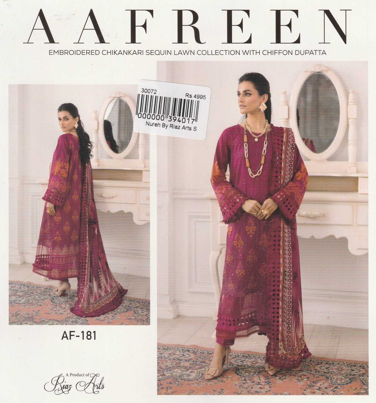 Aafreen By Riaz Arts