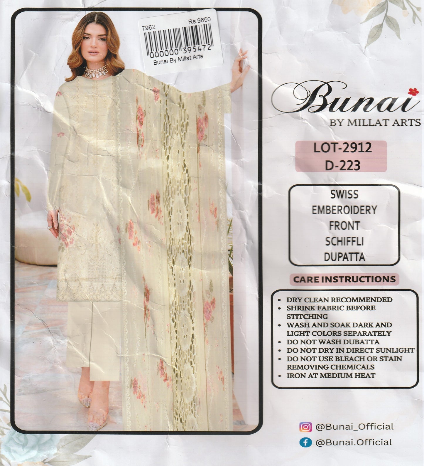 Bunai By Millat Arts - Embroidered Collection