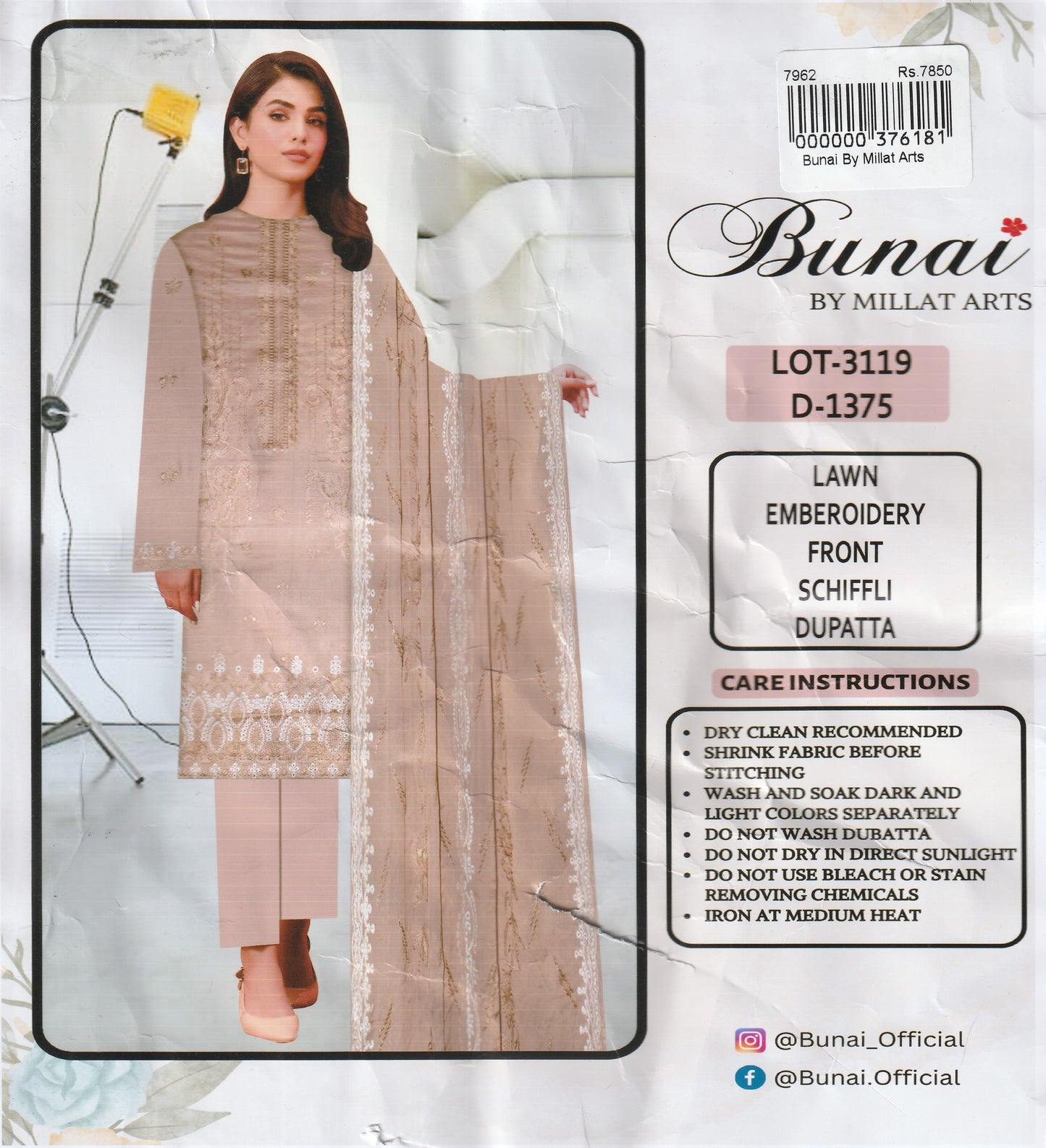 Bunai By Millat Arts - Embroidered Collection