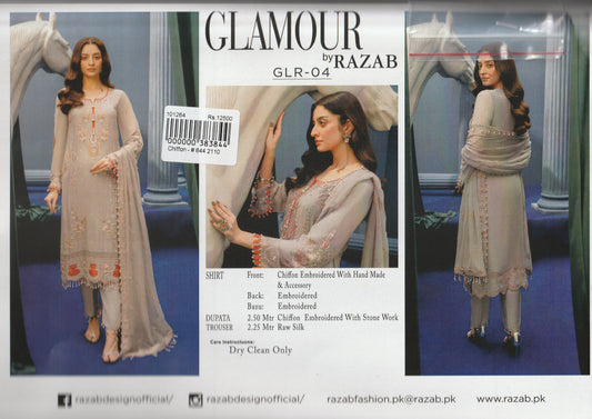 Glamour By Razab - Embroidered Organza Collection