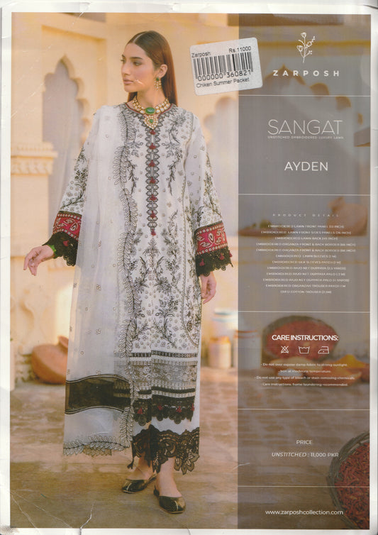 Sangat By Zarposh - Embroidered Lawn Collection