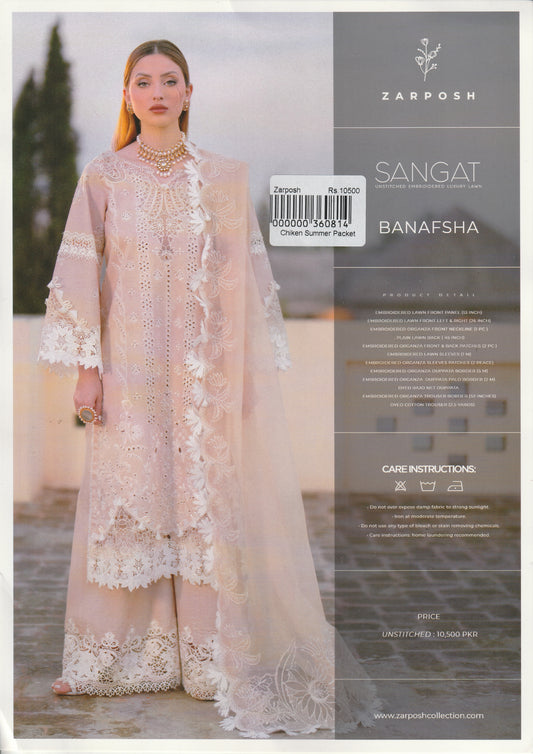 Sangat By Zarposh - Embroidered Lawn Collection