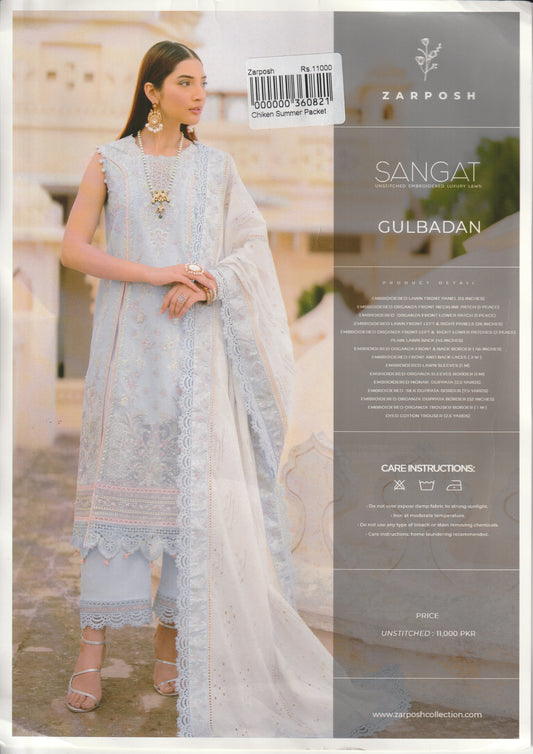 Sangat By Zarposh - Embroidered Lawn Collection