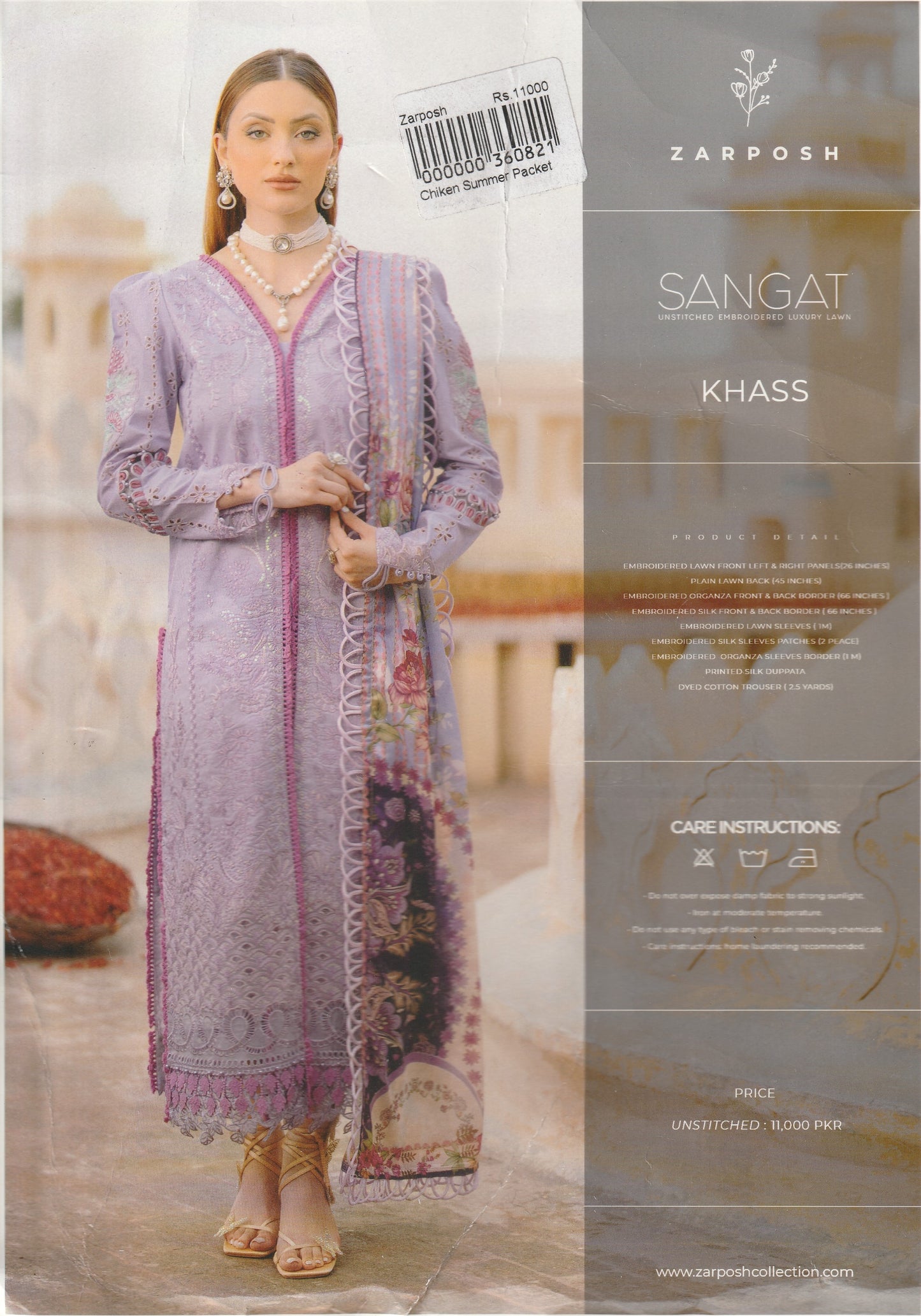 Sangat By Zarposh - Embroidered Lawn Collection