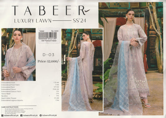 Tabeer By Elaf - Luxury Lawn