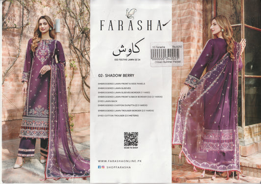 Kavish By Farasha - Festive Lawn Collection