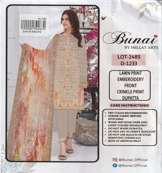 Bunai By Millat Arts - Embroidered  Collection