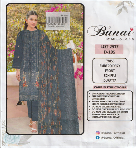 Bunai By Millat Arts - Embroidered  Collection