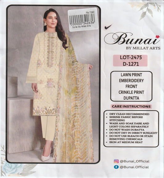 Bunai By Millat Arts - Embroidered  Collection