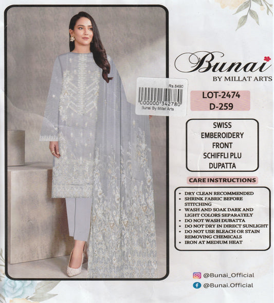 Bunai By Millat Arts - Embroidered  Collection