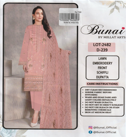 Bunai By Millat Arts - Embroidered  Collection