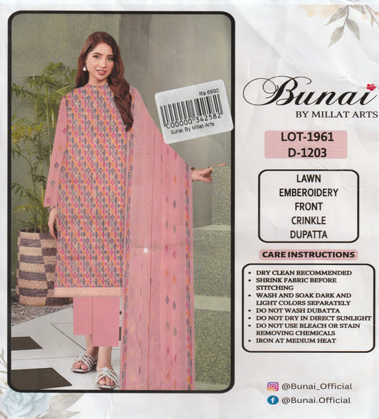 Bunai By Millat Arts - Embroidered  Collection