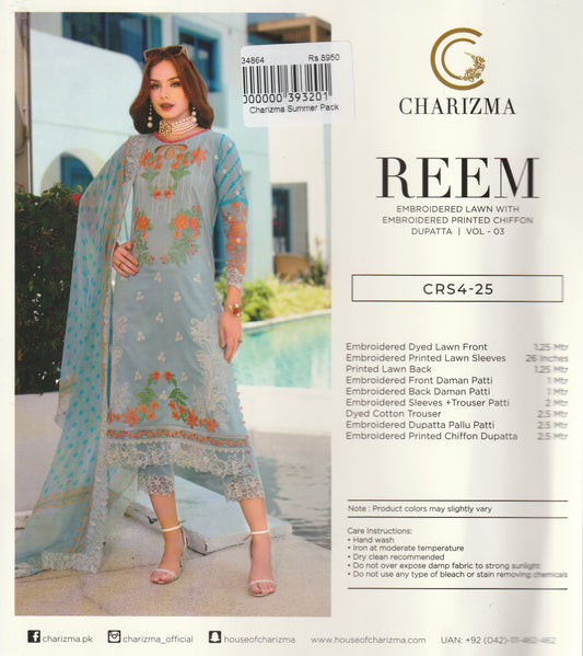 Reem By Charizma - Embroidered Collection