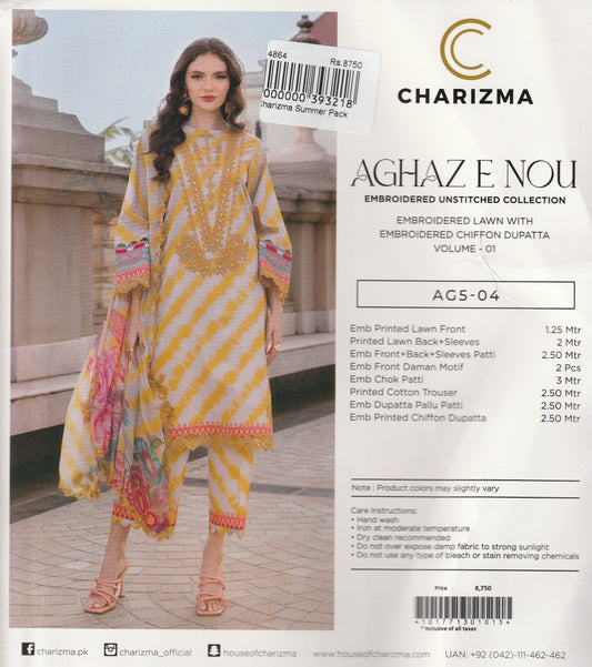 Aghaz e Nou By Charizma - Embroidered Collection