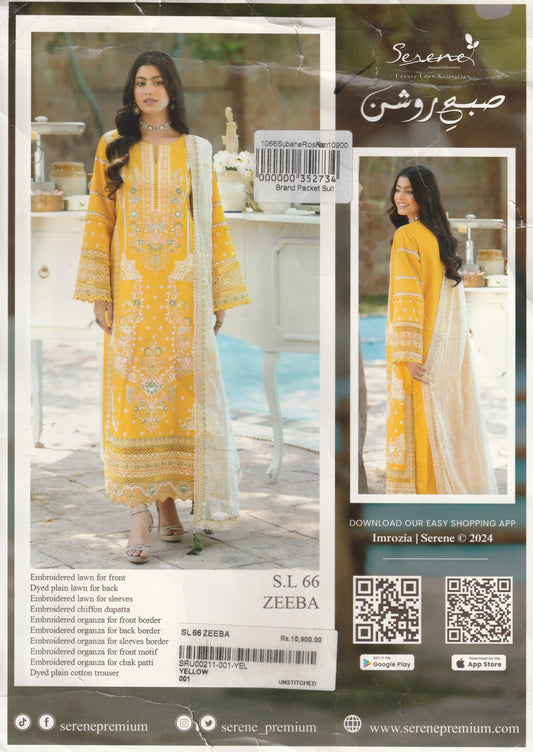 Subah e Roshan By Serene - Embroidered Collection