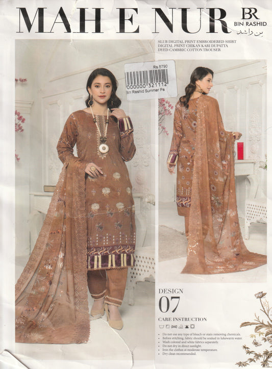 Mah e Noor by Bin Rashid - Embroidered Collection