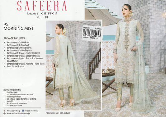 Formal Party Wear - Safeera Luxury Chiffon Collection - Flossie