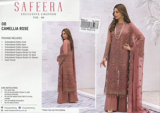 Formal Party Wear - Safeera Luxury Chiffon Collection - Flossie