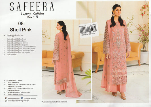 Formal Party Wear - Safeera Luxury Chiffon Collection - Flossie